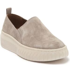 Sofft 'Piper' Women's 8.5 Slip On Comfort Sneaker Suede Taupe Walking